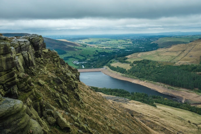 a river running through a valley